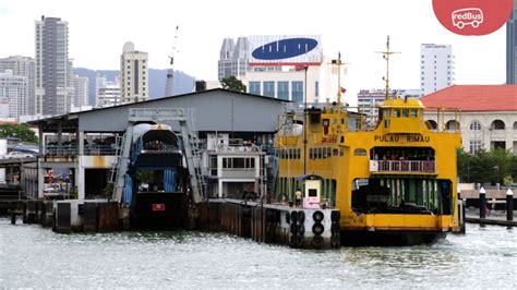 Free shuttle bus ride from ferry .